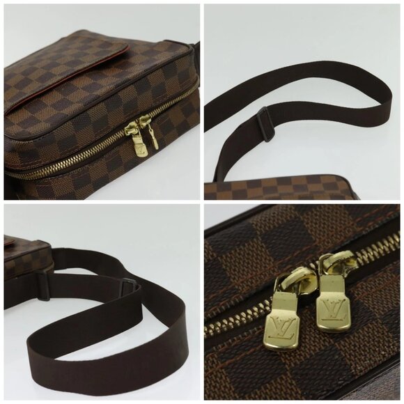 LOUIS VUITTON Damier Ebene Olaf PM Shoulder Bag N41442 LV Auth 137745 - Picture 16 of 16